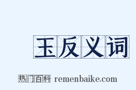 寶玉反义词是什么意思的图片